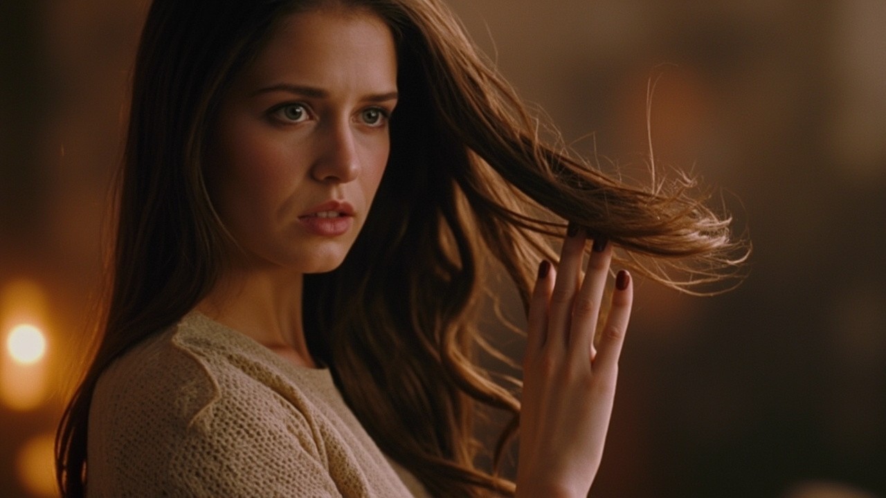 The Girl with Long, Shiny, Smooth Hair