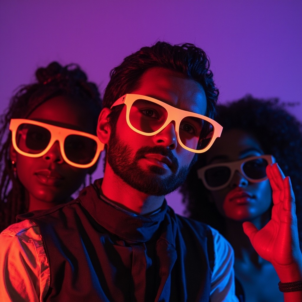 The Global Neon Eye Glasses for All Races