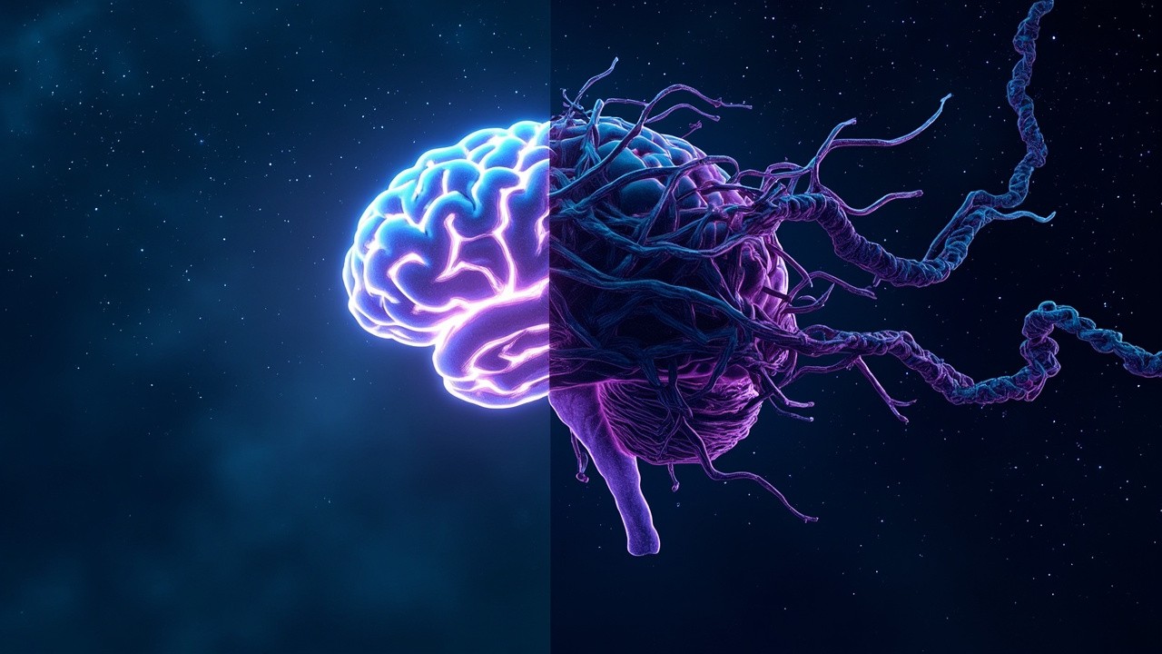 The Glowing Brain: Inspiration Versus Digital Exhaustion