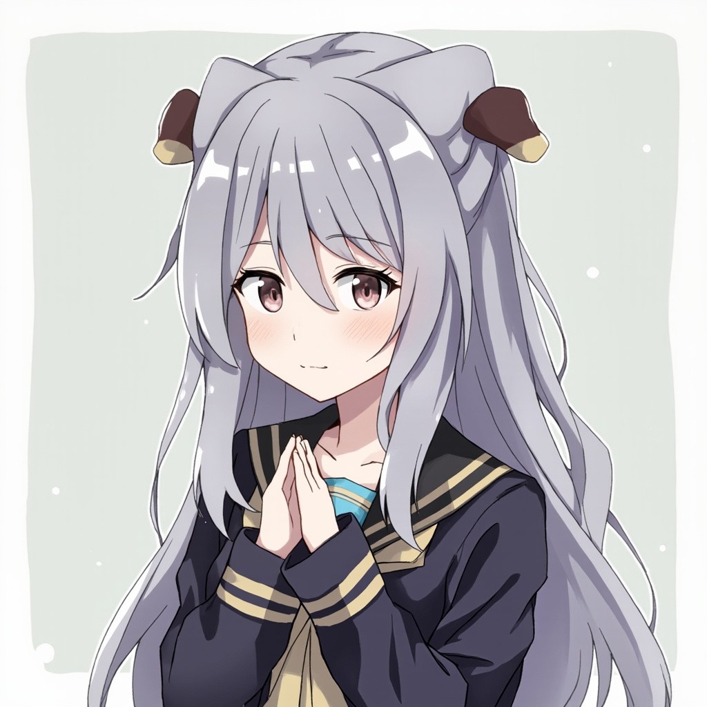 The Grey Anime Character