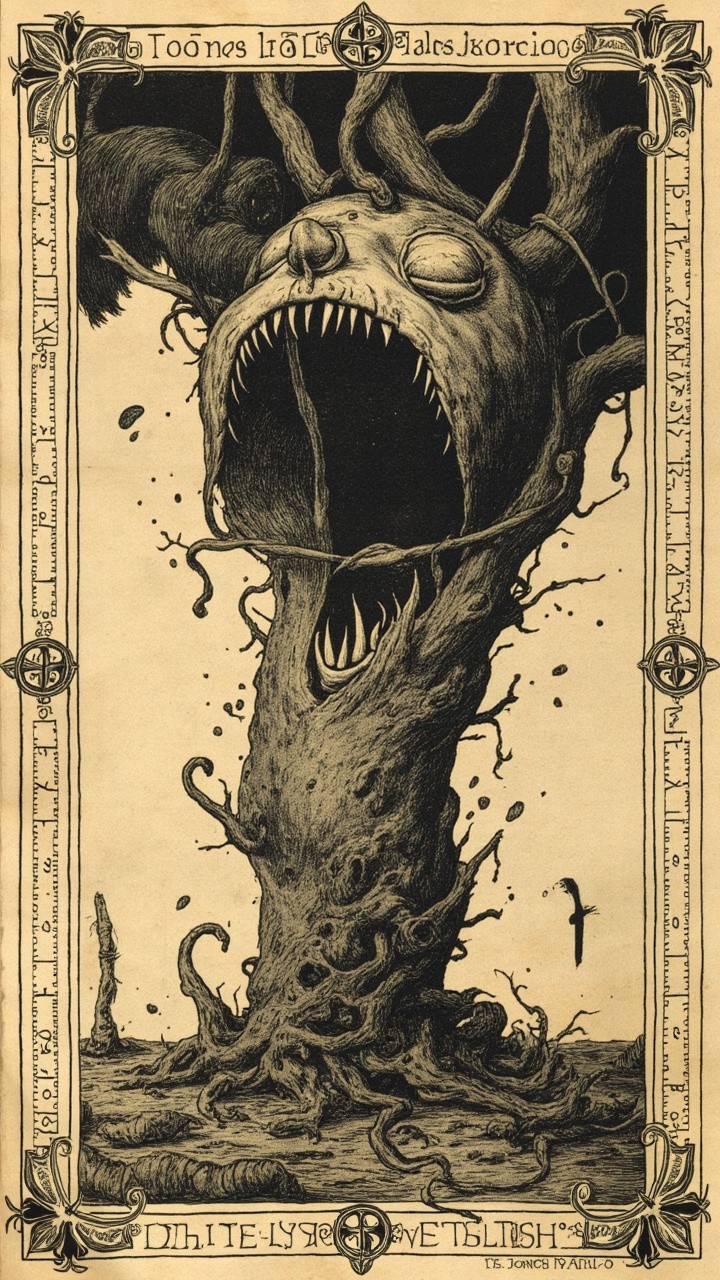 The Grotesque Mandrake Uprooted by Shadowy Dog
