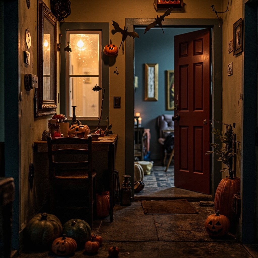 The Halloween Scene Inside the House