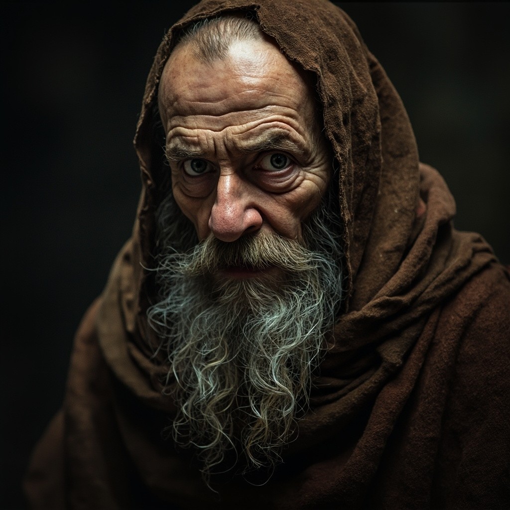 The Hermit Monk Speaking to the Camera