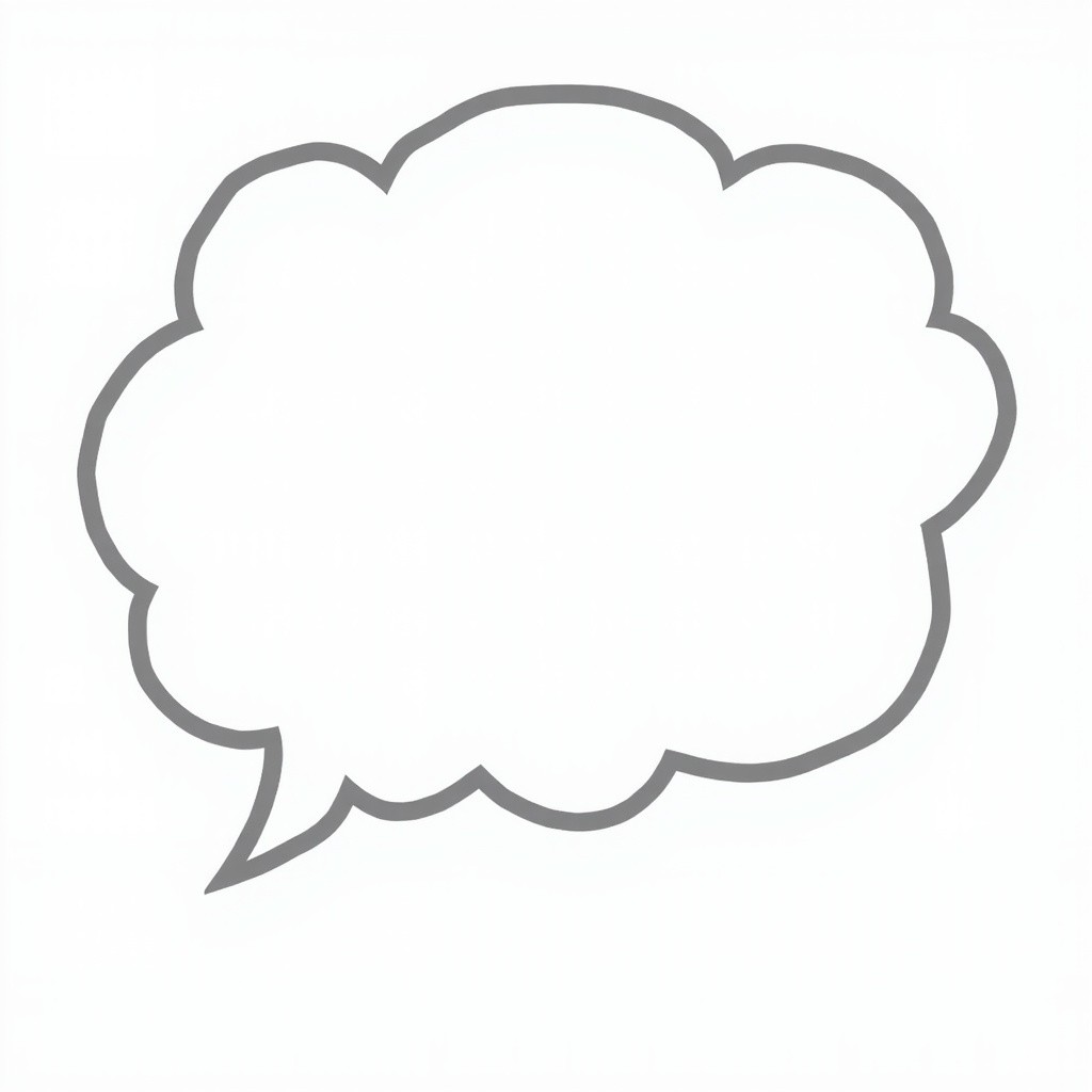The High Resolution Cartoon Speech Bubble Design