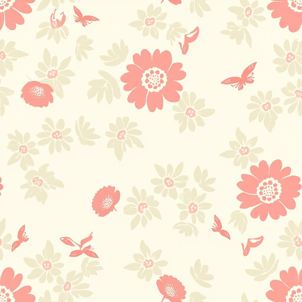 The High Resolution Pastel Floral Seamless Pattern
