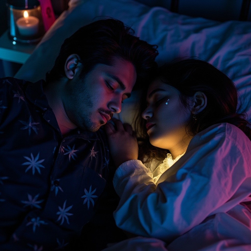 The Indian Man's Dream with a Spirit Girl