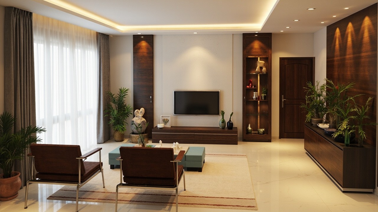 The Interior of a Modern Indian Home