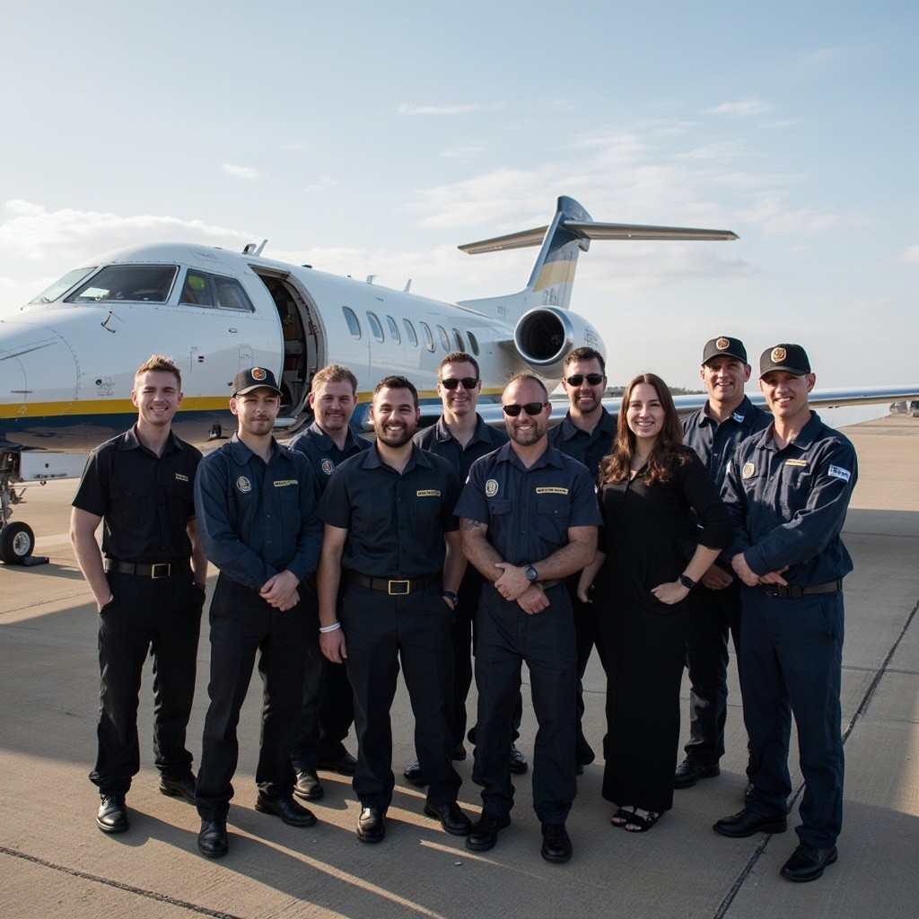 The JetBra Airline Crew Team Picture
