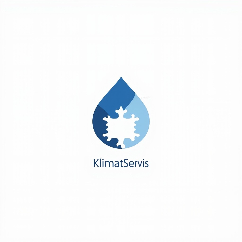 The KlimatServis SPb's Minimalist Climate Service Logo