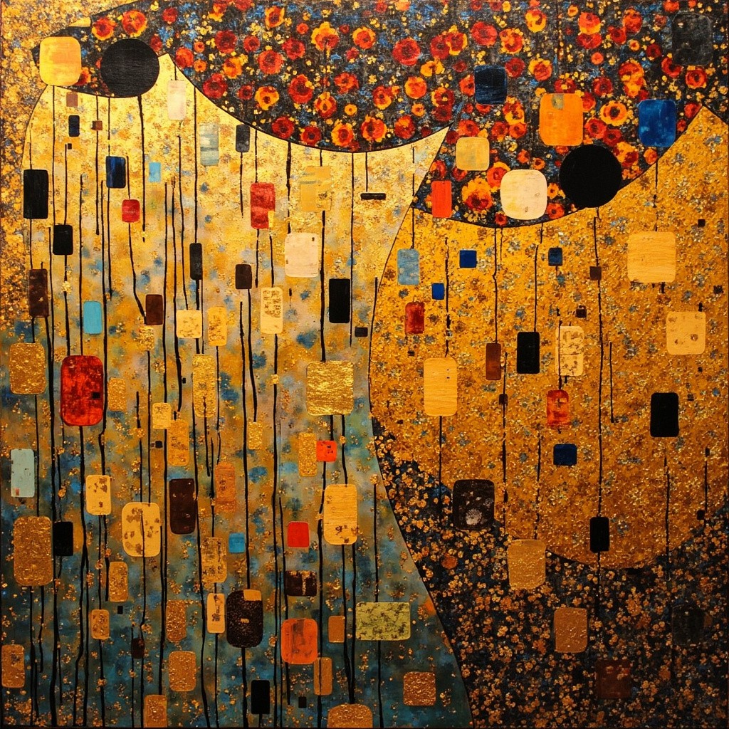 The Klimt Style Illustration Background