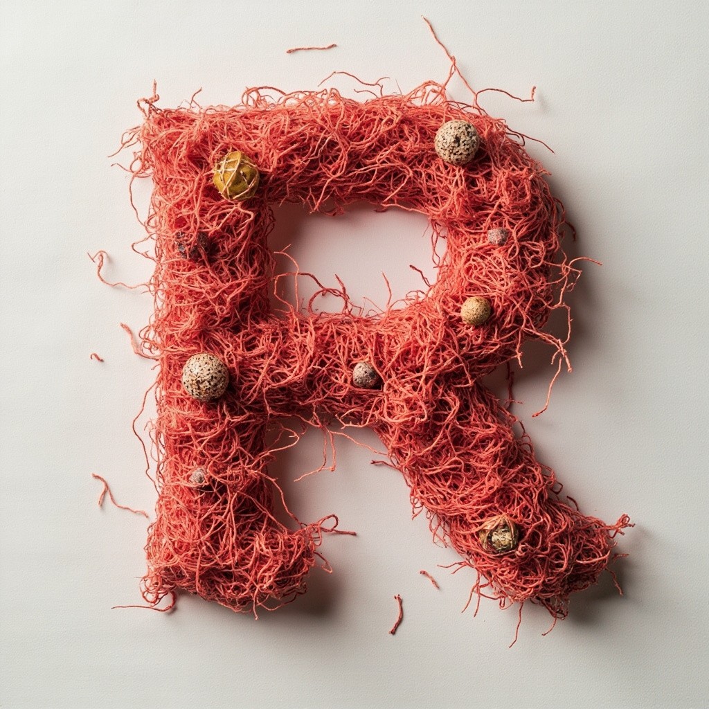 The Letter 'Y' Made from Heather