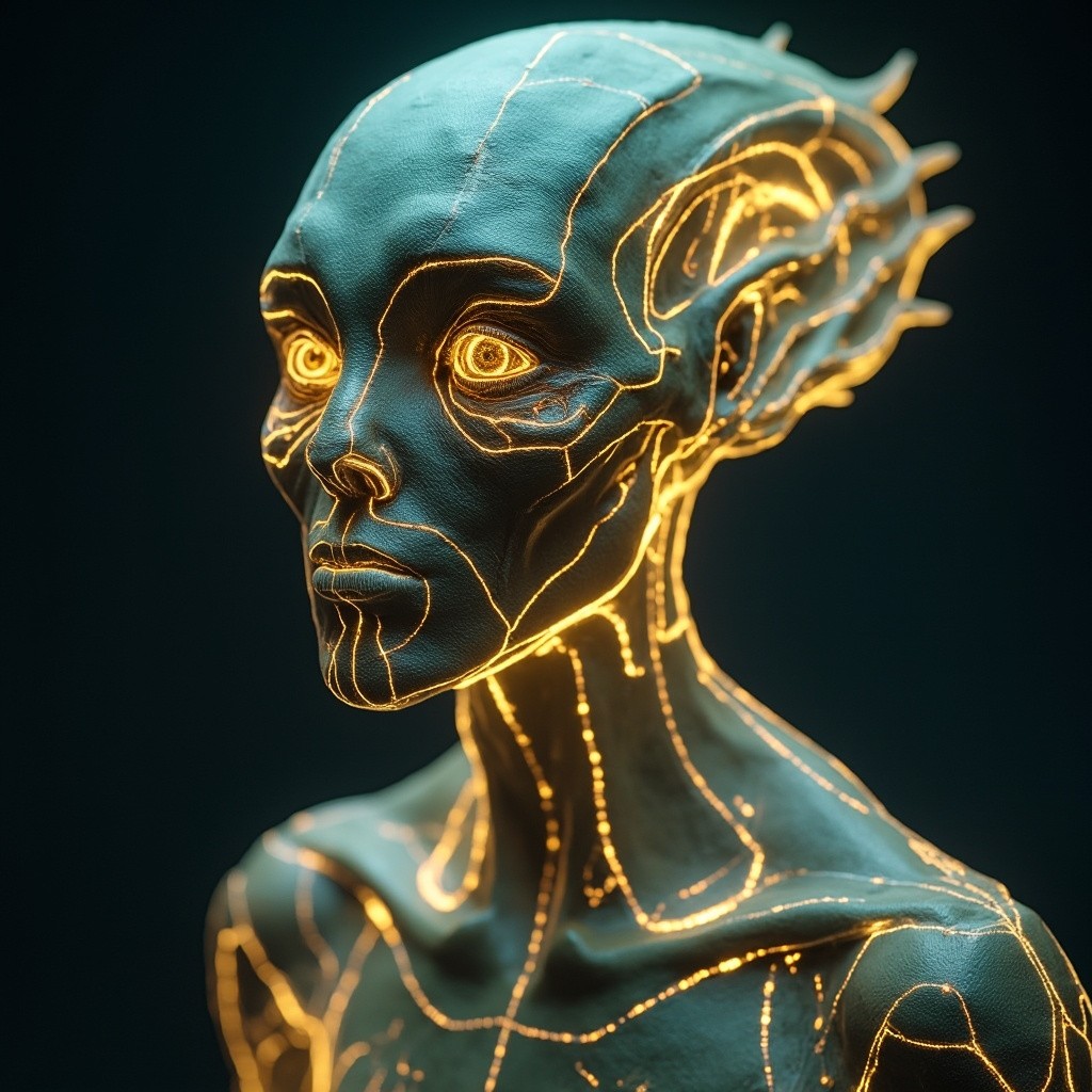 The Luminous Alien in a Photo
