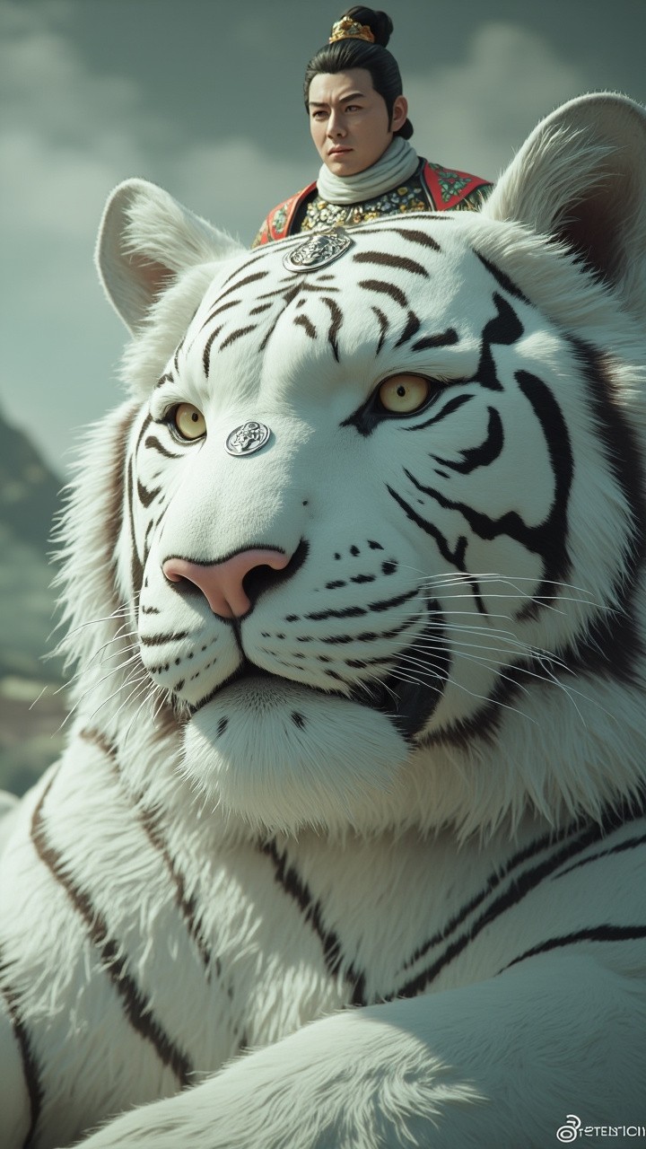 The Majestic Korean Tiger with Joseon Dynasty Influence