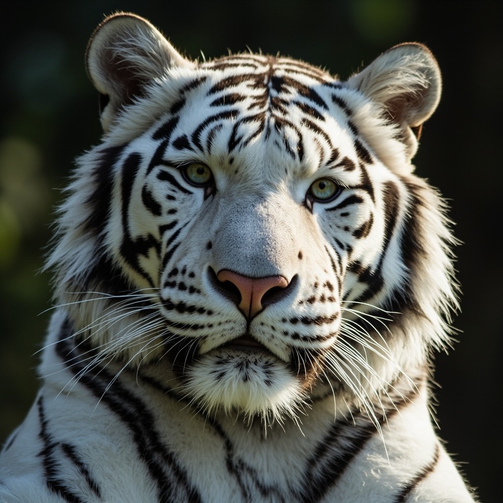 The Majestic White Tiger