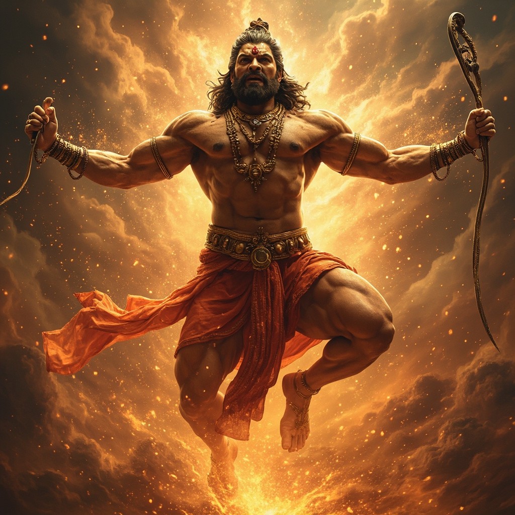 The Mighty Lord Hanuman in Power