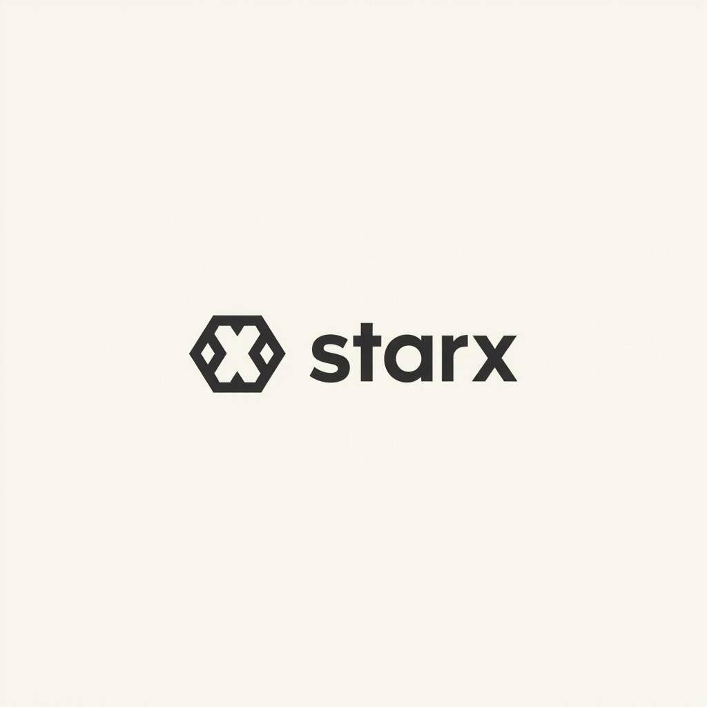 The Minimalist Starx Logo Symbolizing Cosmic Journey