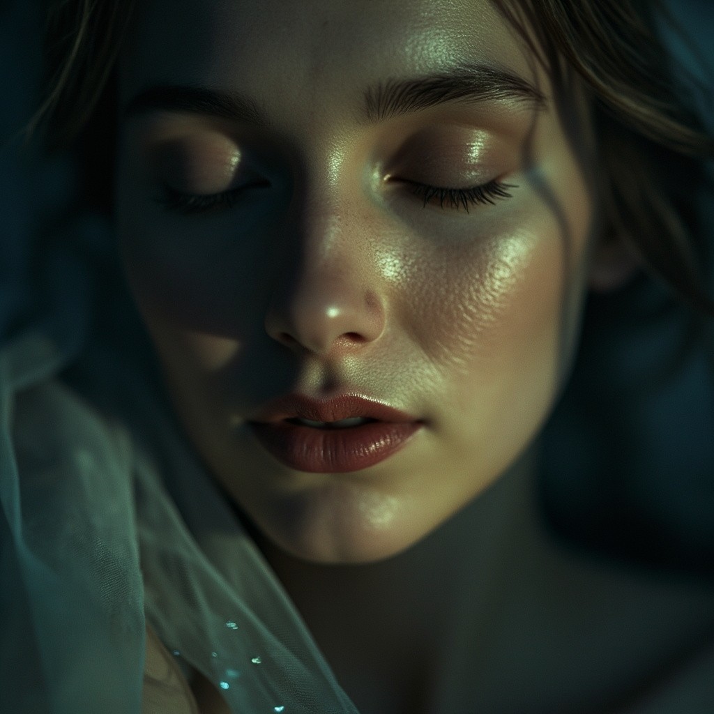 The Moonlit Ecstatic Woman in Soft Focus