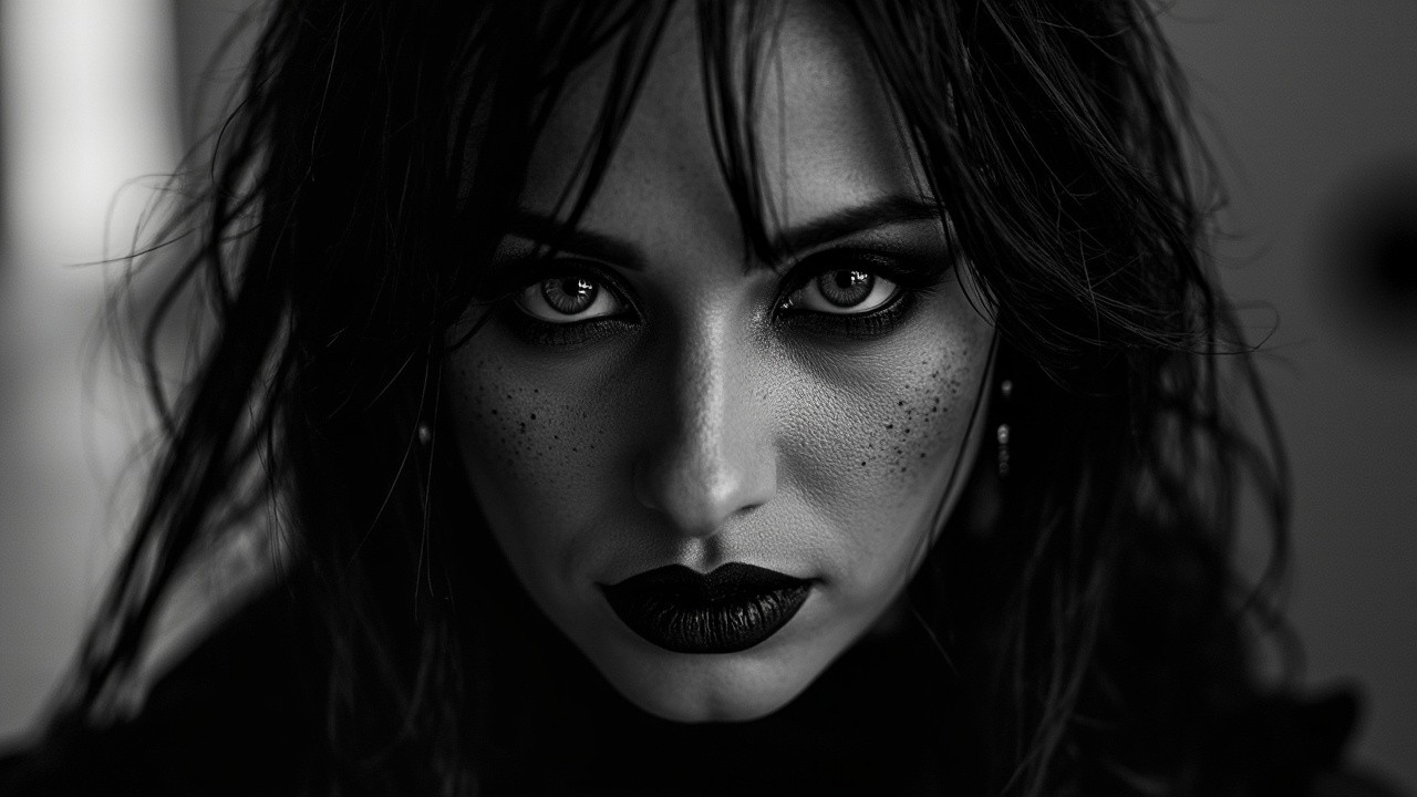 The Mysterious Gothic Indian Woman in Black