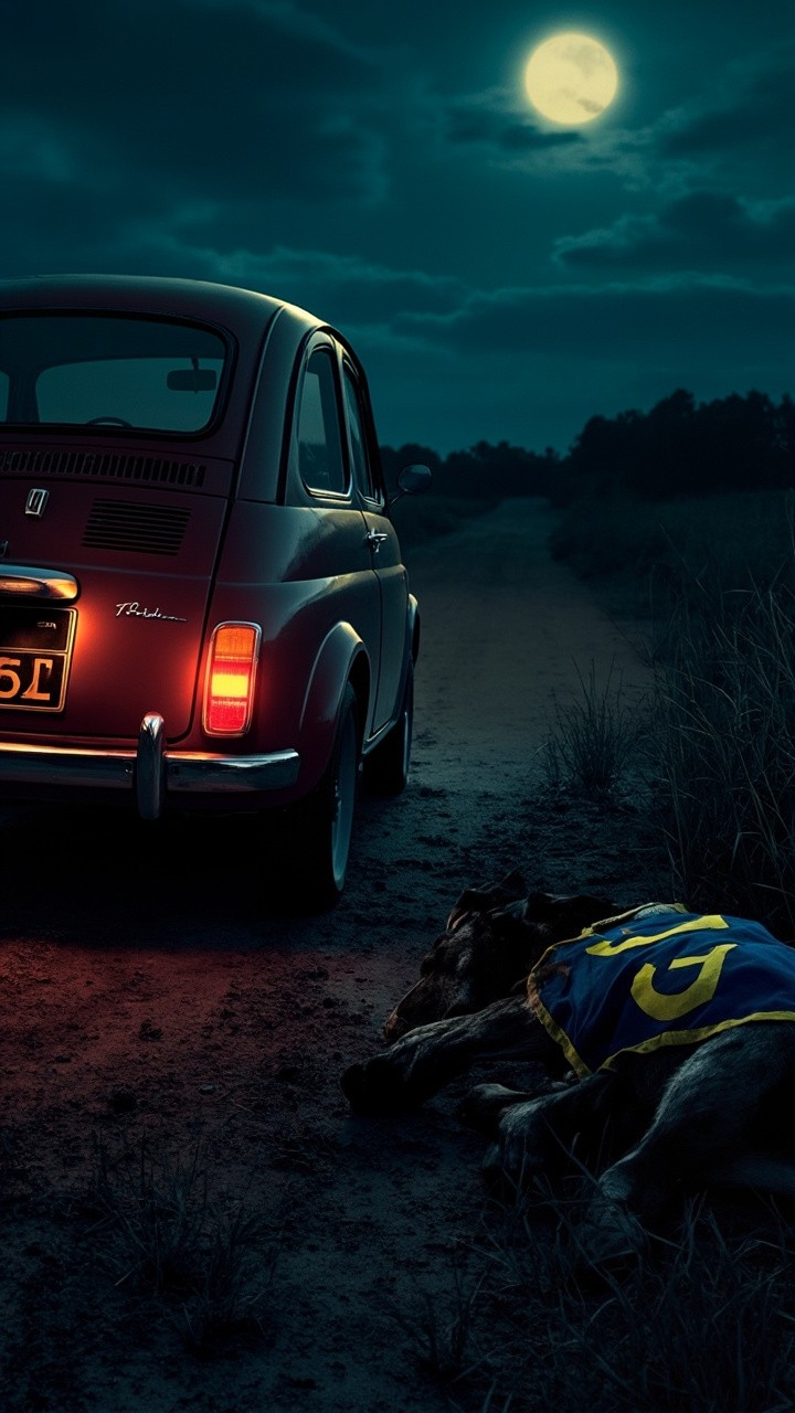 The Nightly Drama: Vintage Car, Injured Greyhound, Cinematic Tension