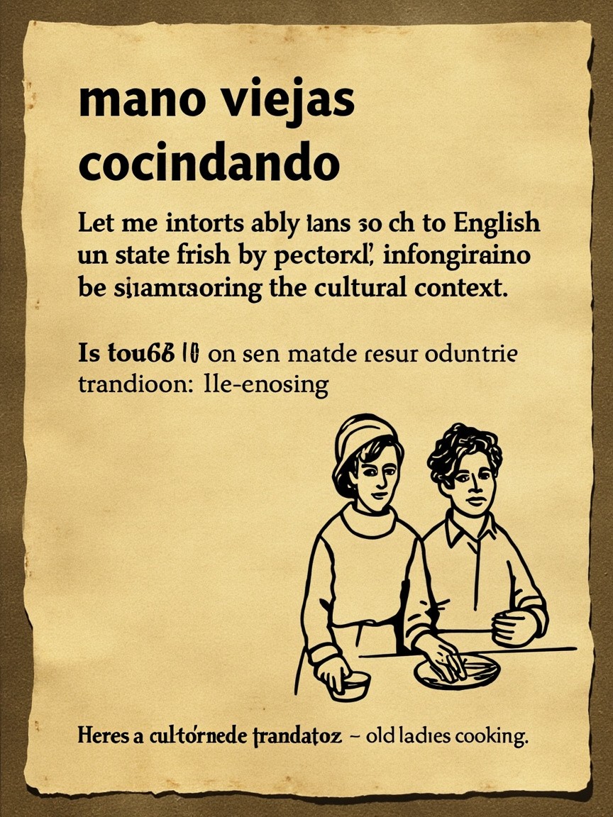 The Old Hands Cooking