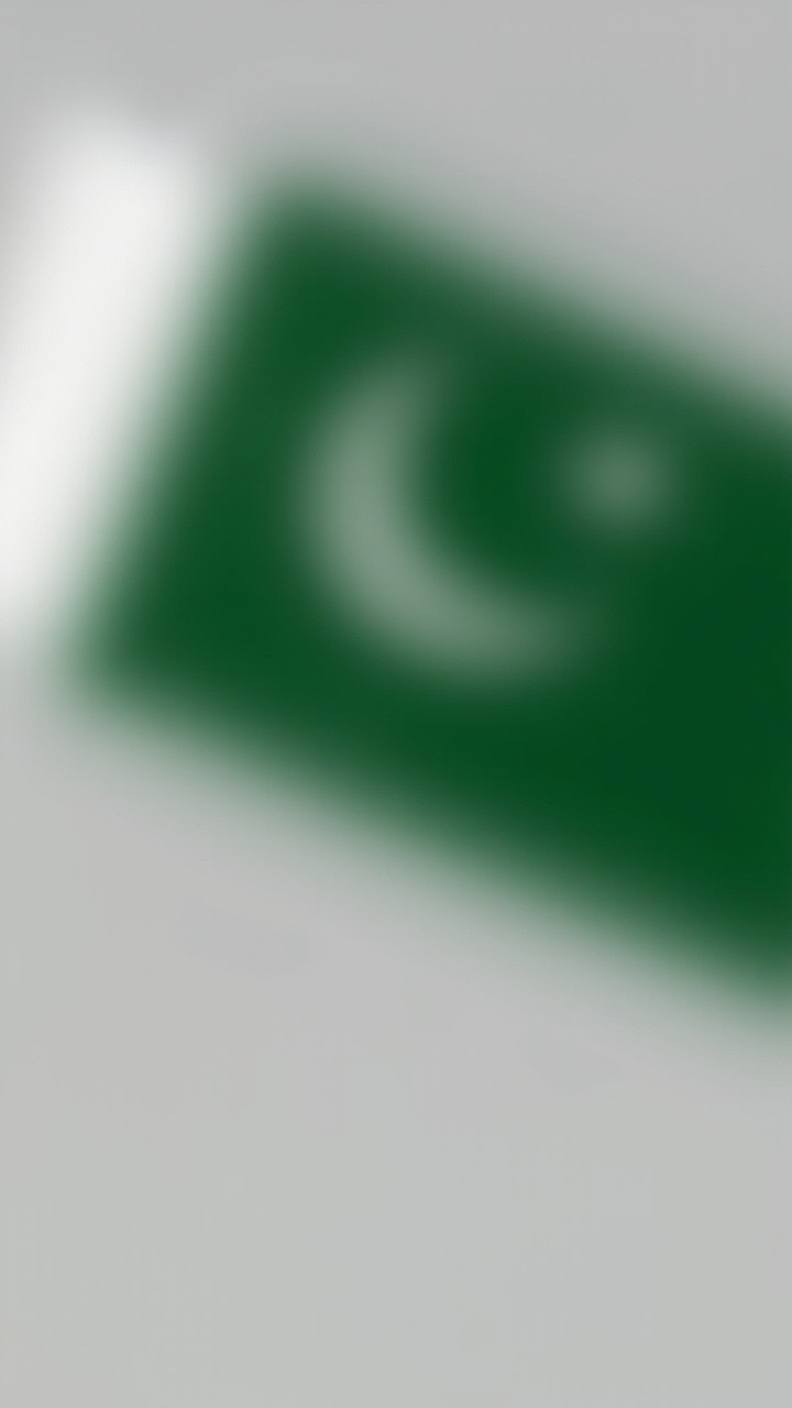 The Pakistani Flag Under a Blurry Question Mark