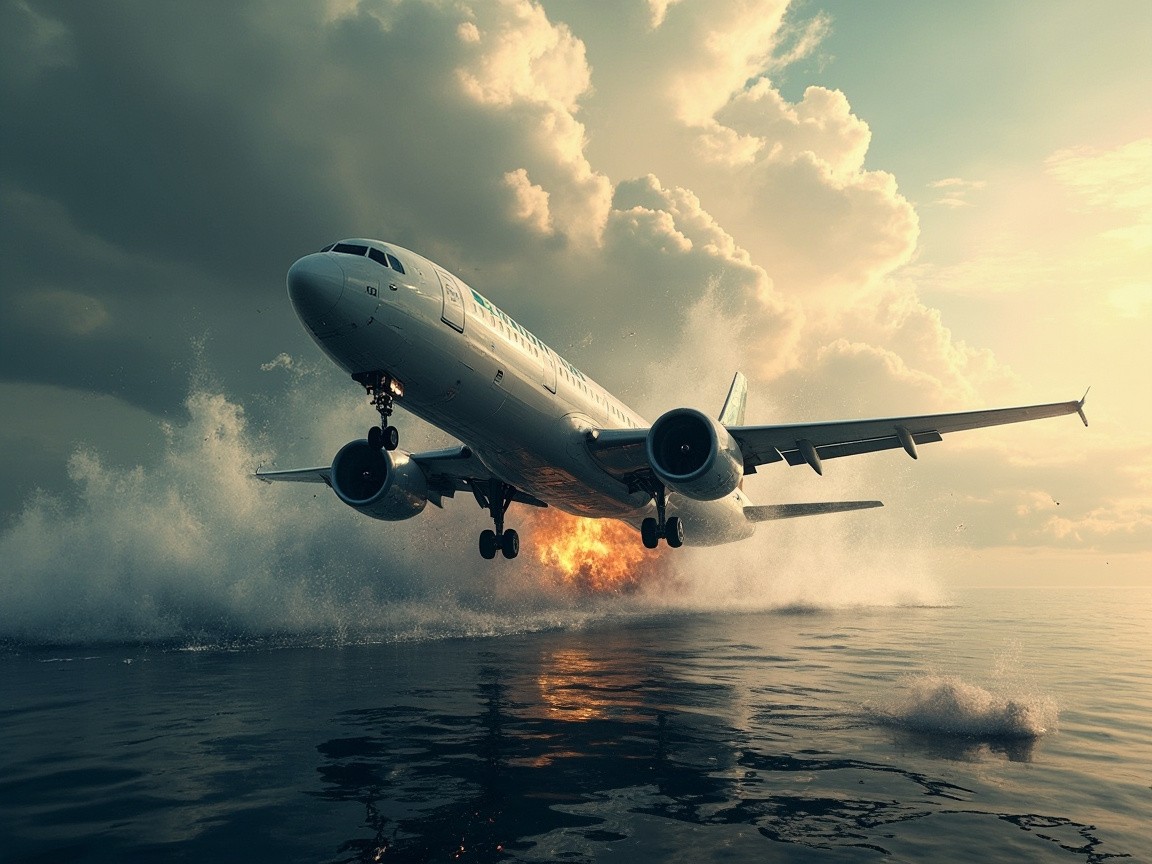 The Plane's Descent into the Abyss