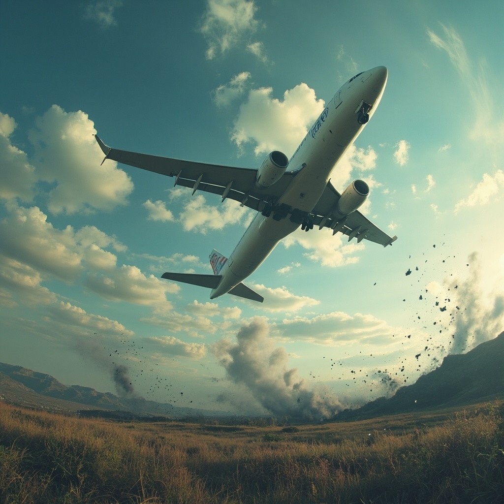 The Plane Descending Rapidly from the Sky