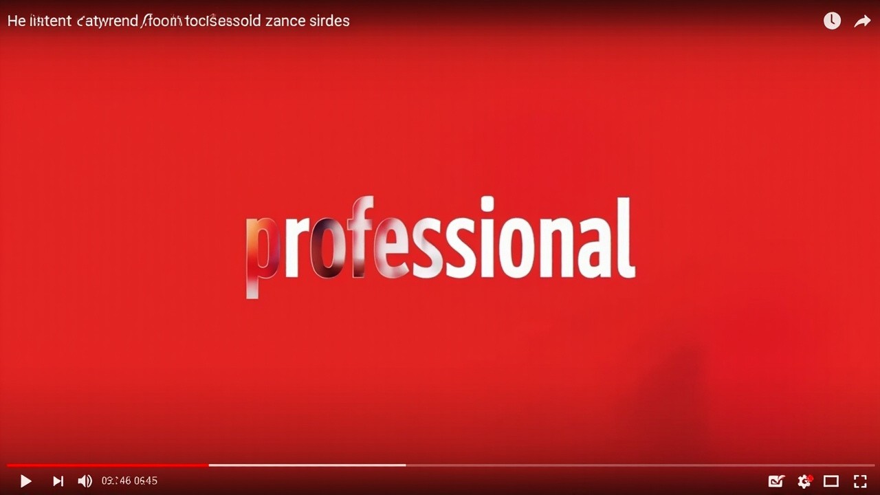 The Professional Youtube Thumbnail in Red Theme