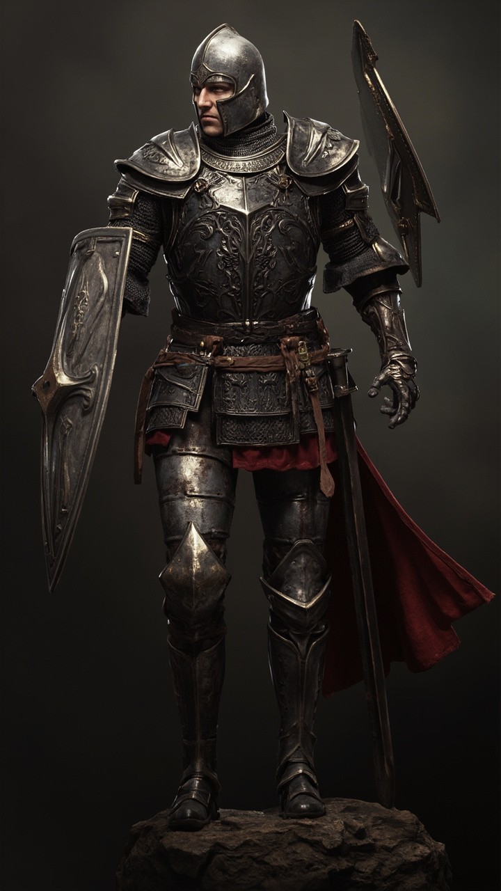 The Realistic Medieval Knight Portrait