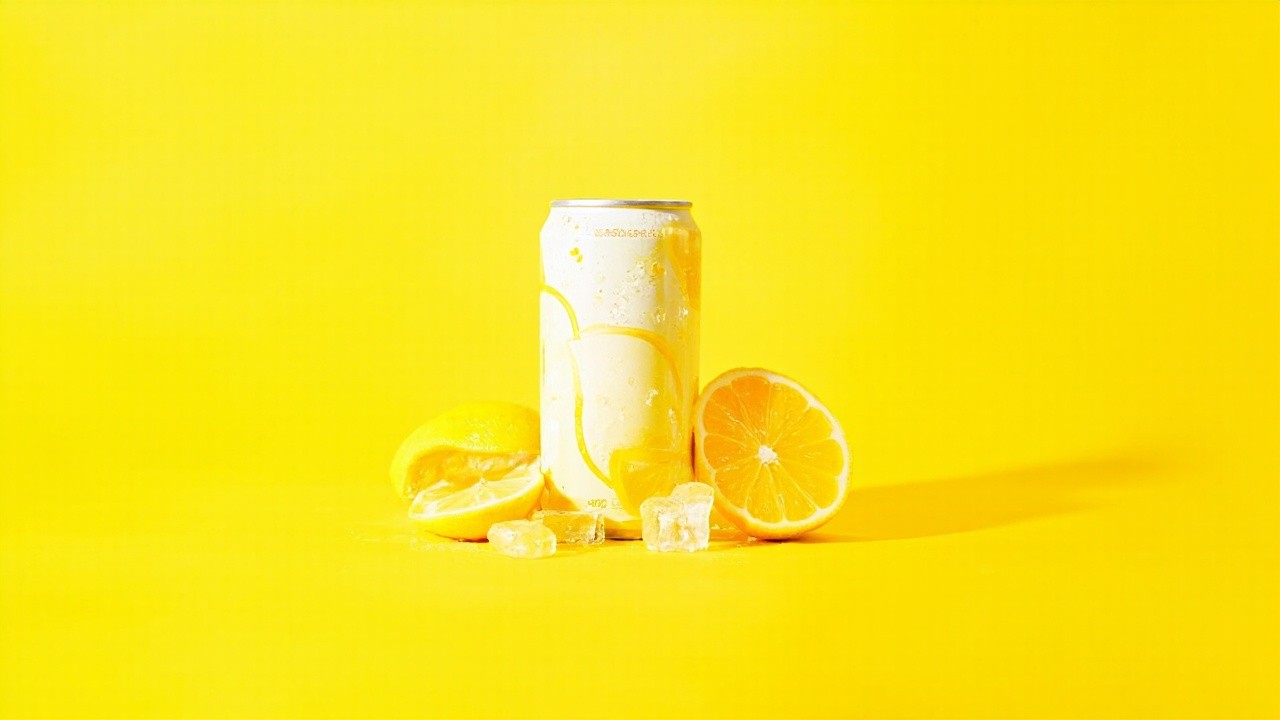 The Refreshing Lemonade Can in Natural Light