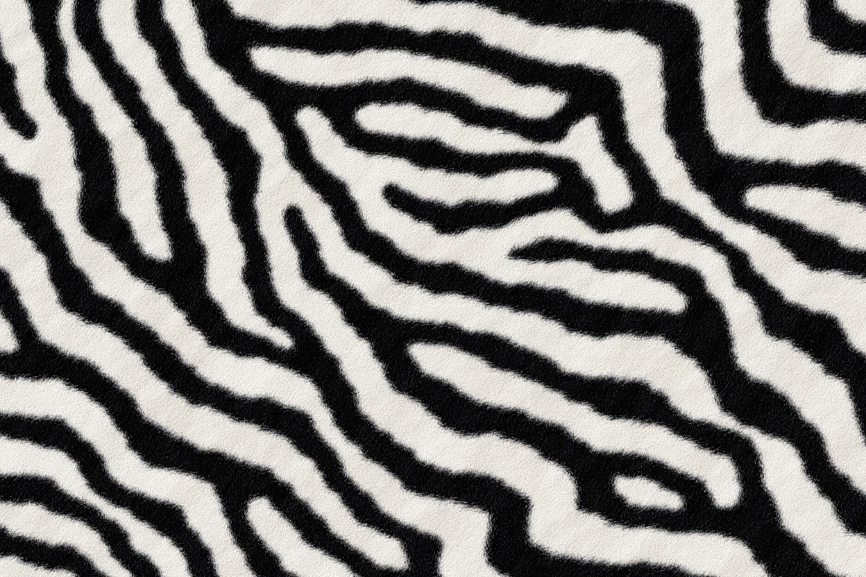 The Seamless Zebra Fur Texture Pattern