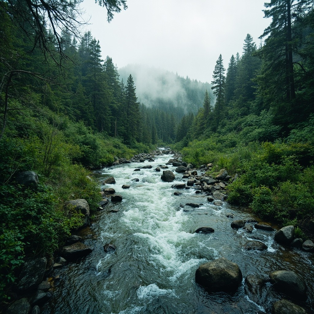 The Serenity of Nature and Rivers