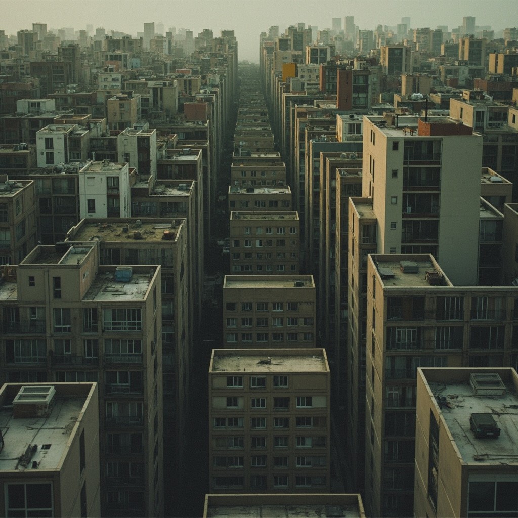 The Standardized Dark-Colored Office or Residential Buildings