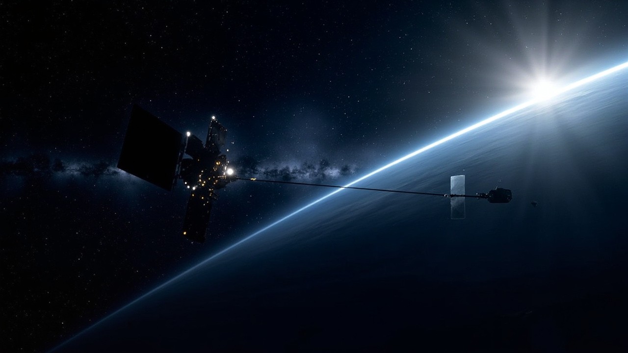 The Starlink Satellite Constellation from Space