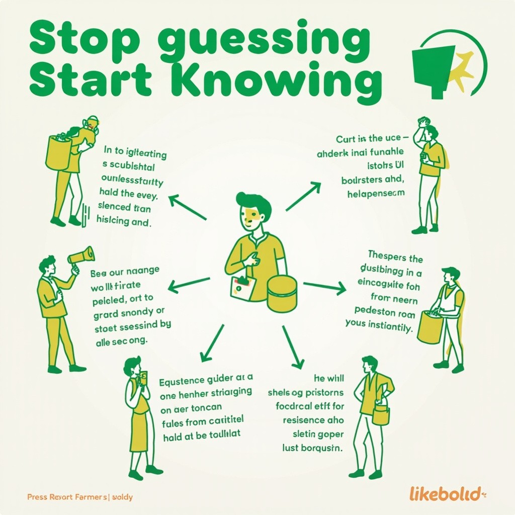 The Start Knowing, Stop Guessing Infographic