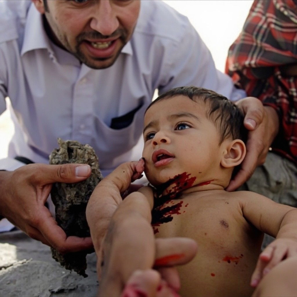 The Starving Yemeni Children Getting Medical Aid