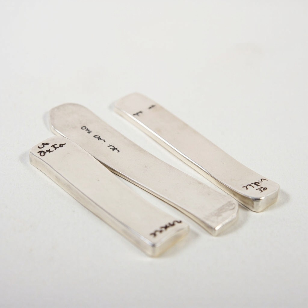 The Sterling Silver Bars Displayed