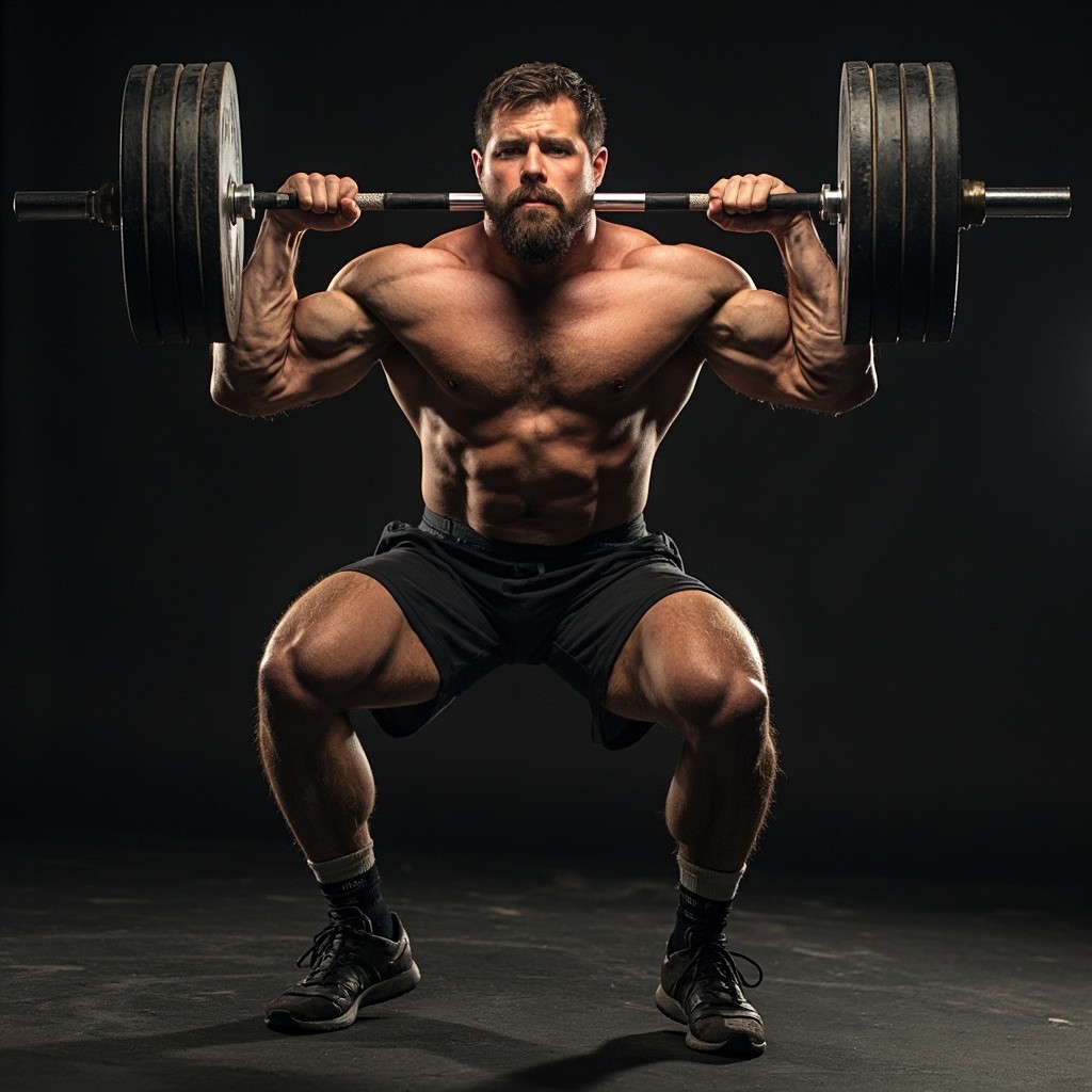 The Strong Powerlifter in Action