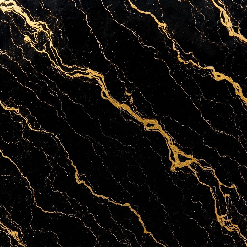 The Stunning Texture of Black Gold Marble