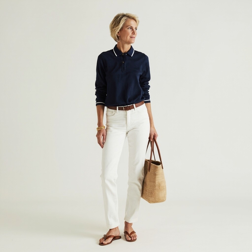 The Stylish 40-Year Old Woman in Casual Attire