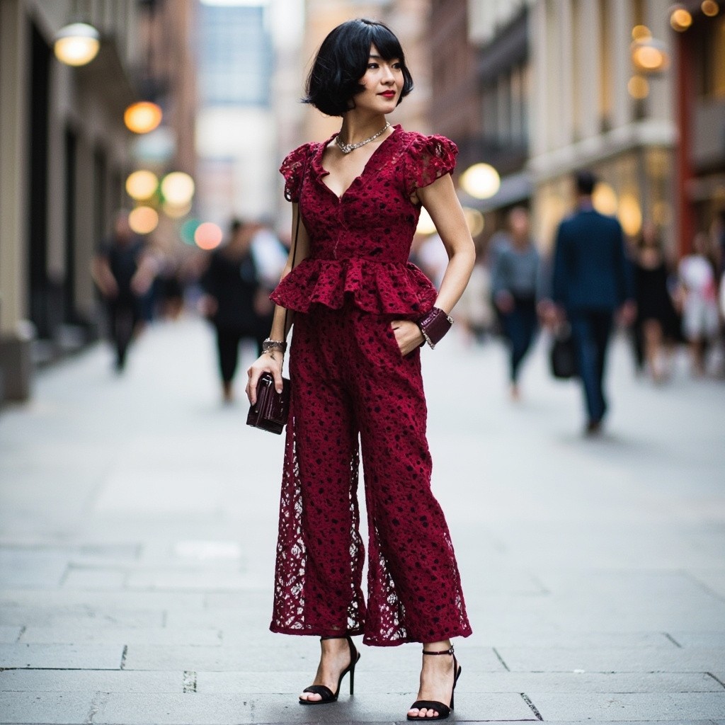 The Stylish Asian Woman in City Setting