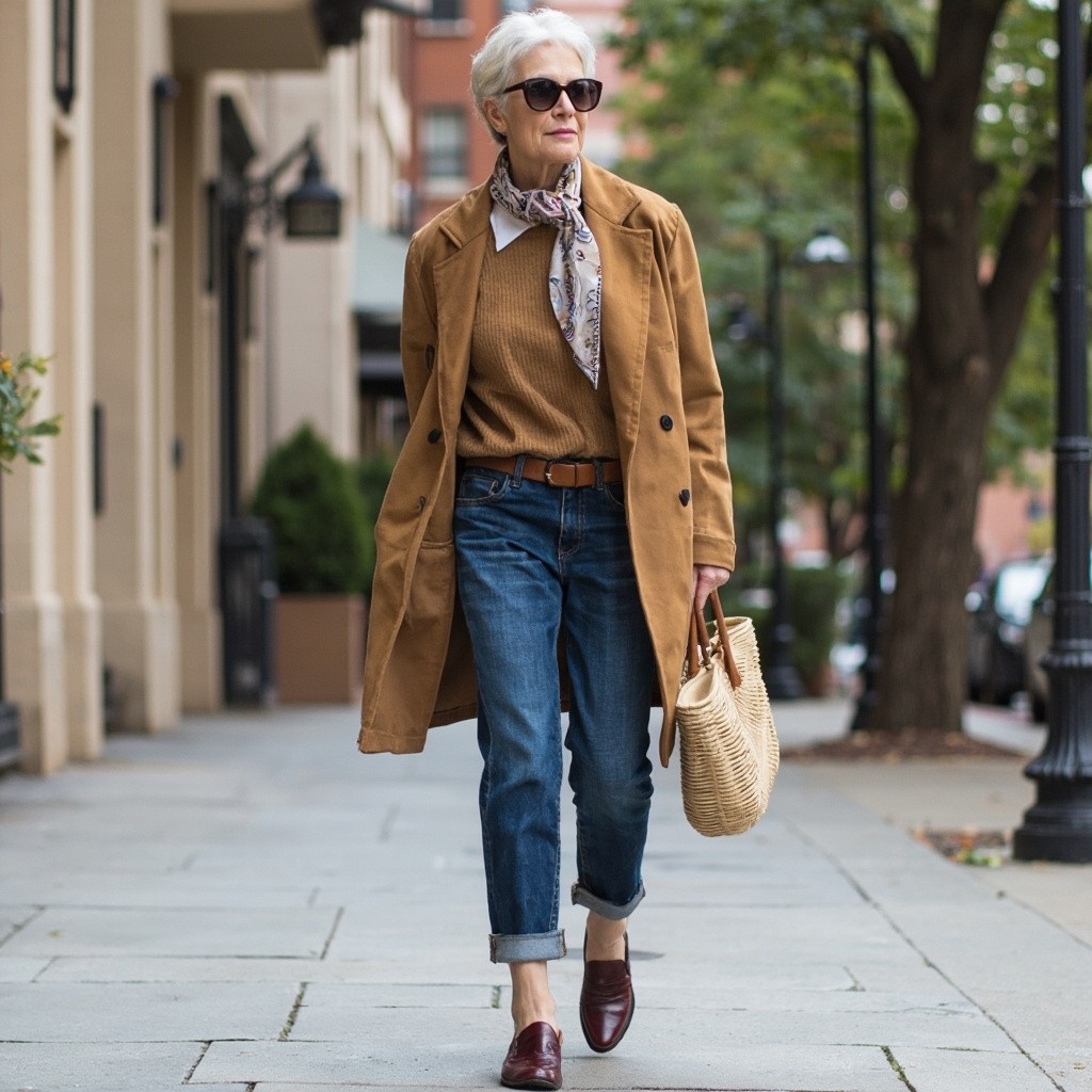 The Stylish Middle-Aged Woman in Casual Attire