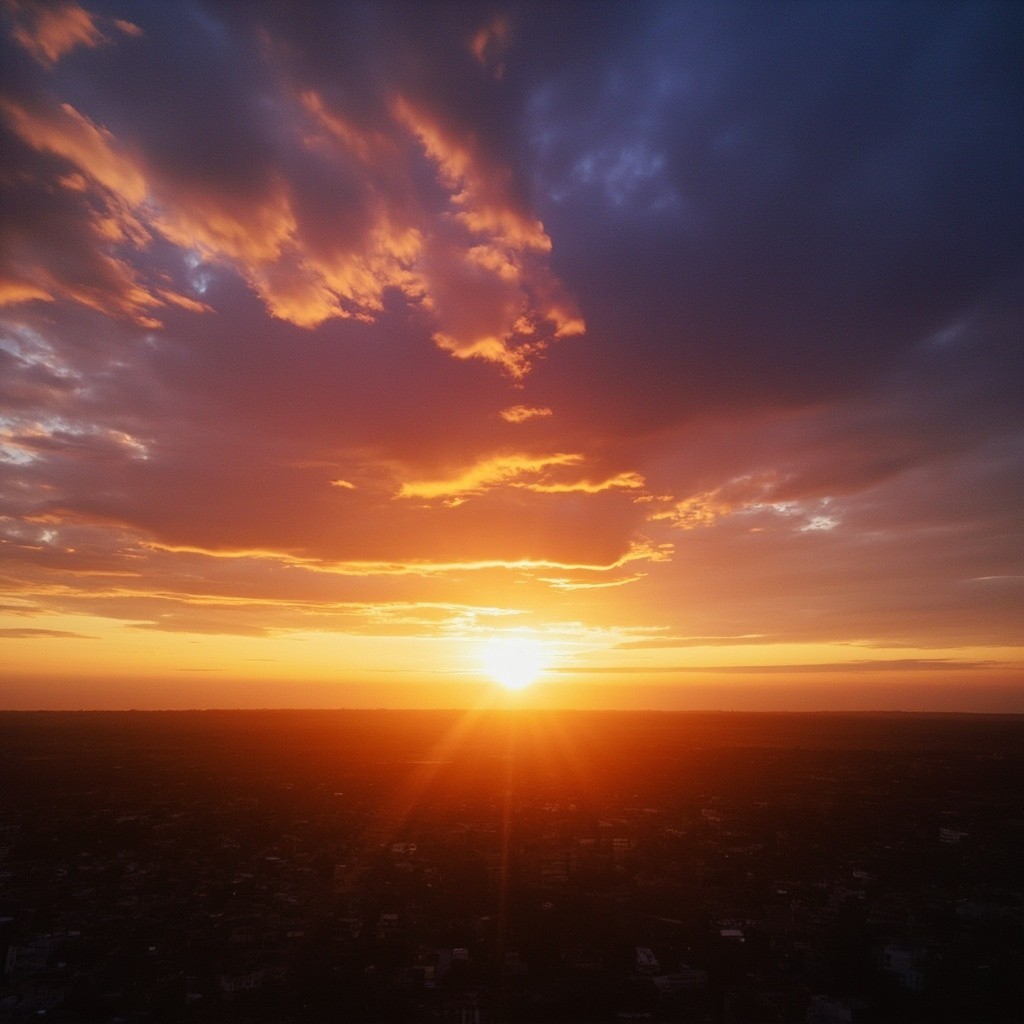 The Sun Rising and Setting