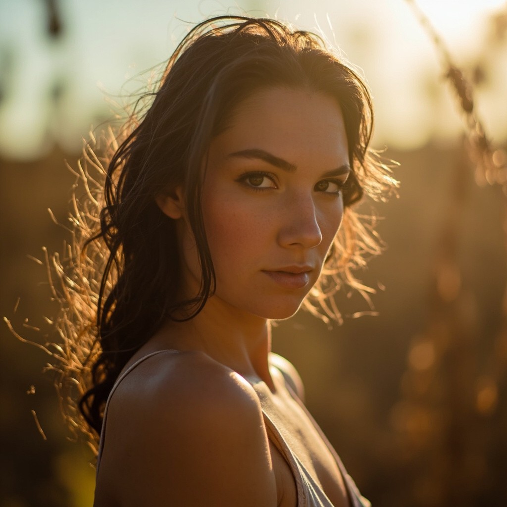 The Sunshine Filled High-Quality Girl's Portrait