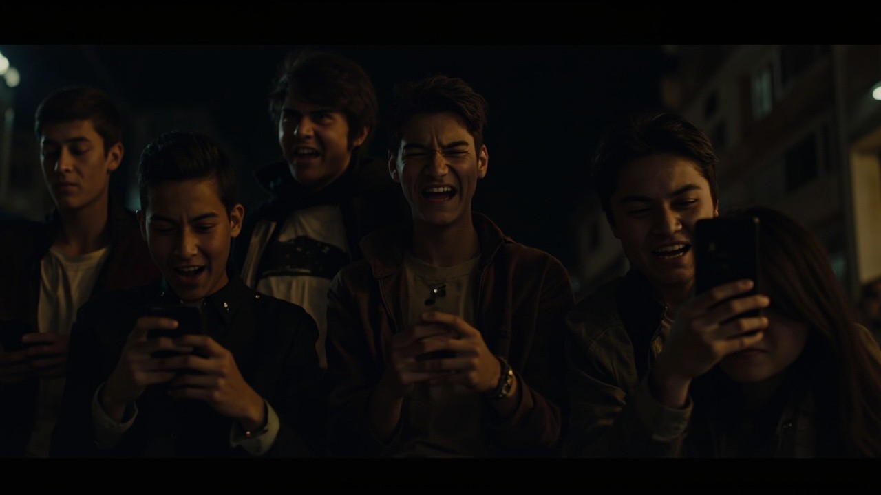The Teens Cyberbullying Under Harsh Night Lights