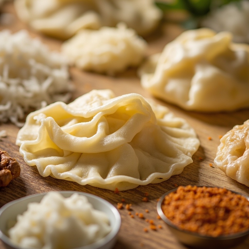The Tilda Website Background: Dumplings and Cutlets Theme