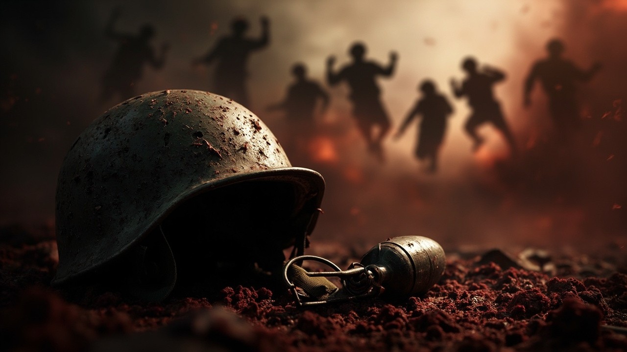 The Tragic Aftermath of a War Explosion