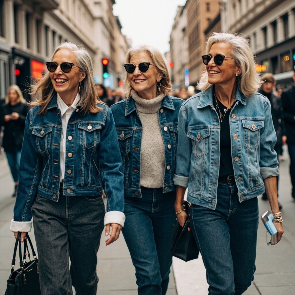 The Trio: Chic Ladies Over 40 in Zara Jackets