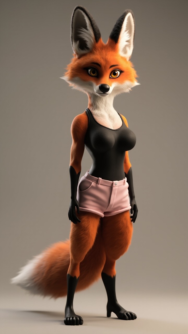 The Upright Red Fox in Casual Clothes