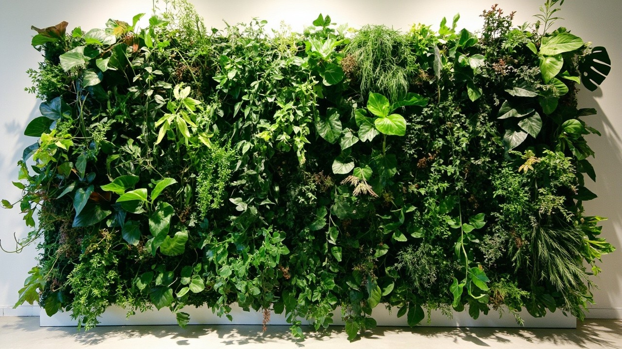 The Vibrant 10m High Green Plant Wall